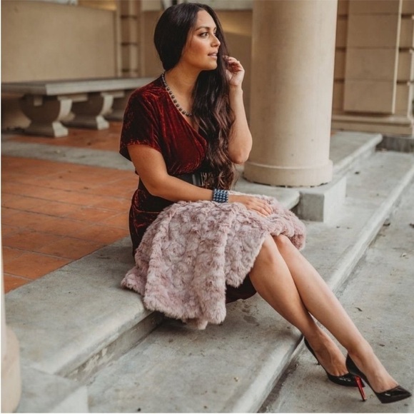 CAbi Style 3696 Velvet Grace Tribute Dress - Picture 3 of 13